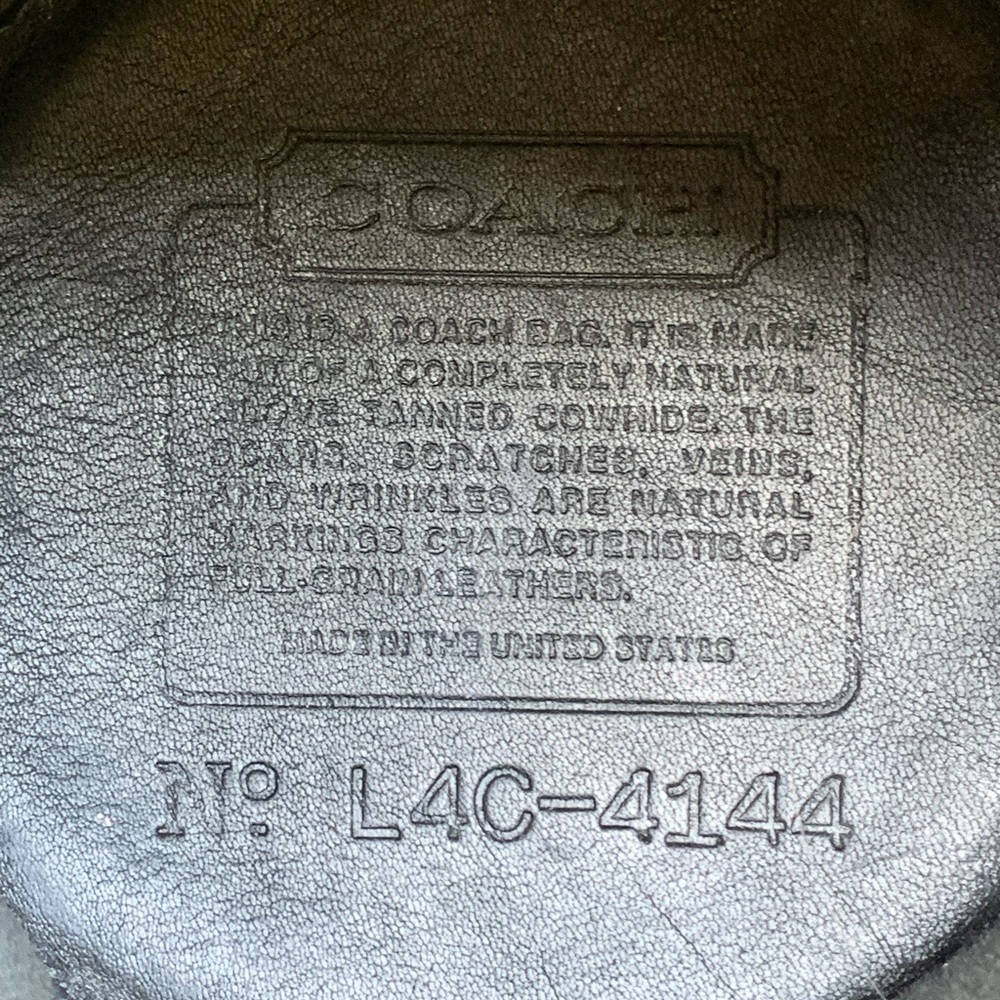 RARE vintage COACH 4144 Littleton mini black leather drawstring shoulder bag - Picture 9 of 15